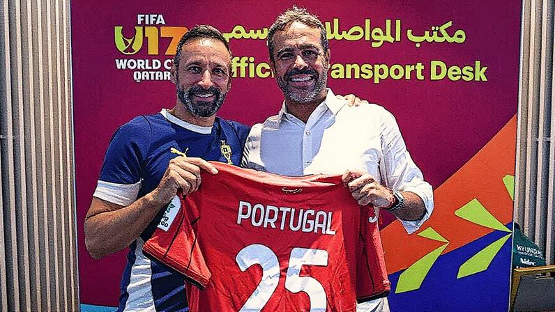 Artur Jorge com Bino Maçães