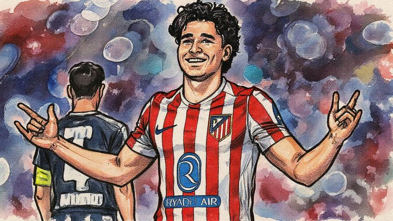 Julián Alvarez é um dos grandes destaques do At. Madrid de Diego Simeone
