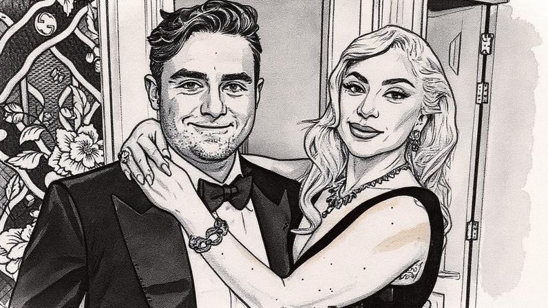 Lady Gaga e Michael Polansky — Foto: Reprodução/Instagram