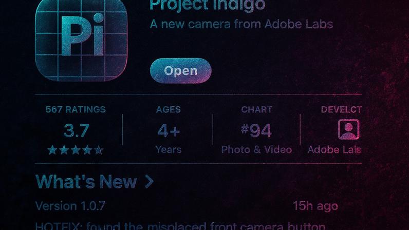Project Indigo passa a suportar a câmera frontal do iPhone 17