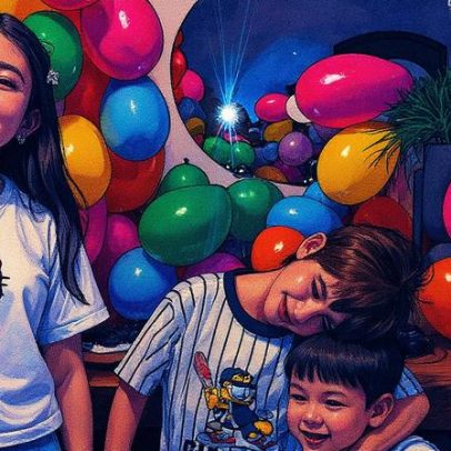 Isis Valverde celebra em família os 7 anos do filho Rael