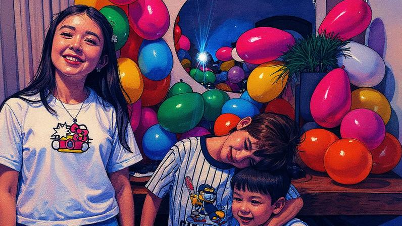 Rael, filho de Isis Valverde e André Resende, ganha festa pelos 7 anos — Foto: Reprodução/Instagram