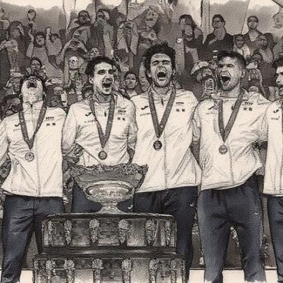 Itália celebra vitória histórica de Davis em casa com emoção