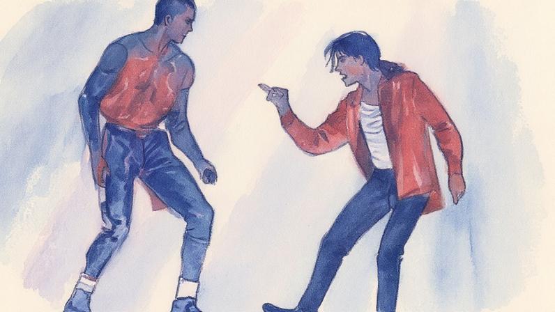 Michael Jordan and Michael Jackson in Jackson's Jam video.
