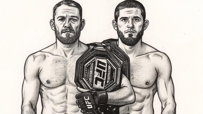 Della Maddalena e Islam Makhachev farão a luta principal do UFC 322 (Foto: Divulgação/UFC)