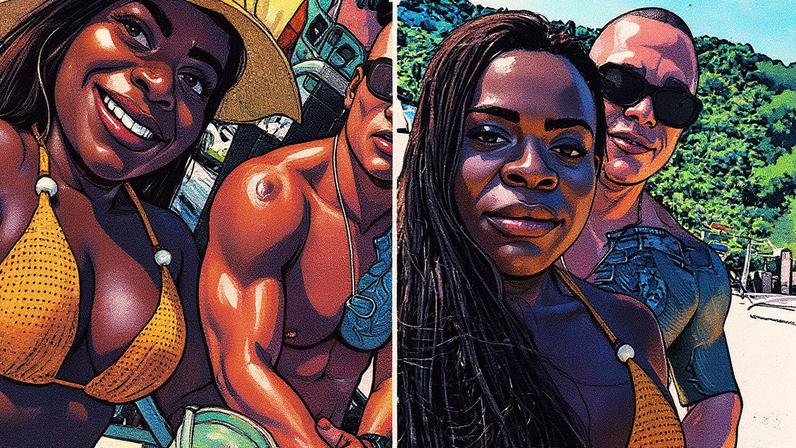 Jojo Todynho e o namorado, Thiago Gonçalves — Foto: Reprodução/Instagram