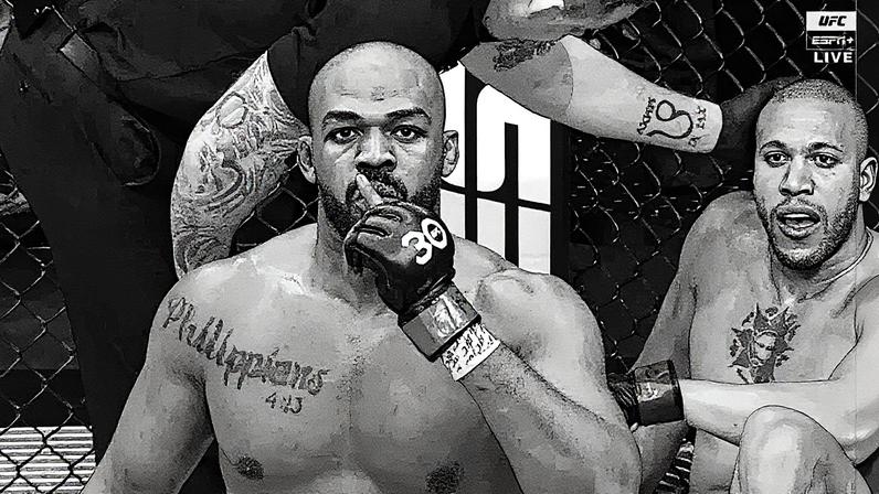 Jon Jones após luta no UFC (Foto: Reprodução)