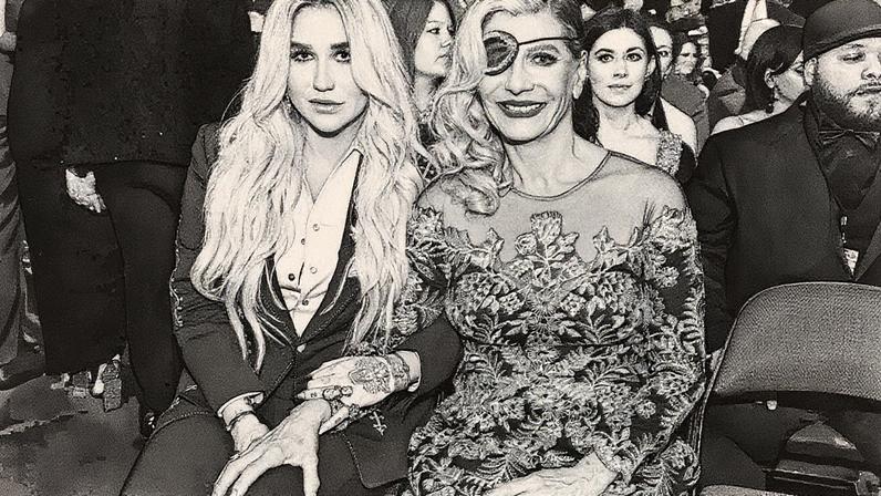 Kesha and her mother, Pebe Sebert, attend the Grammys on Jan. 28, 2018 in NYC.