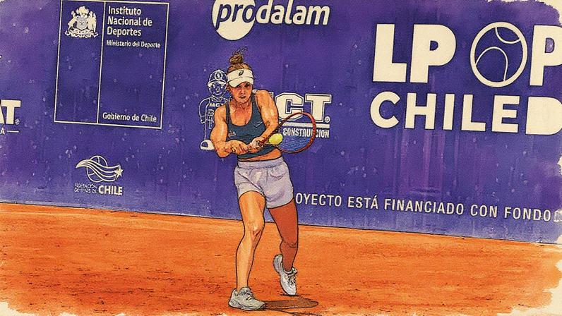 Laura Pigossi durante o WTA 125 de Colina (Foto: Divulgação)