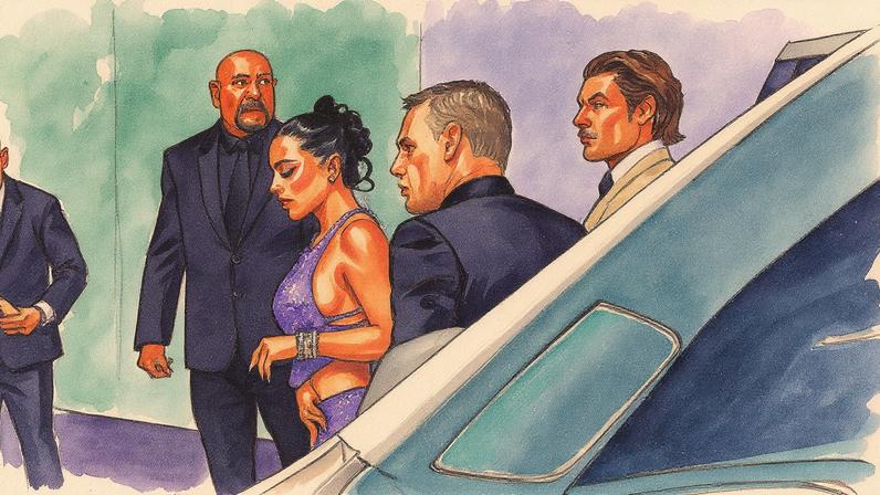 Kim Kardashian channeled one of Halle Berry’s iconic Die Another Day looks for Kris Jenner’s 70th birthday bash in Beverly Hills, Calif., Saturday. The Hollywood JR / BACKGRID