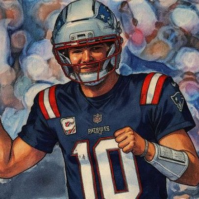 Drake Maye rebate Cam Newton sobre ouro de tolo