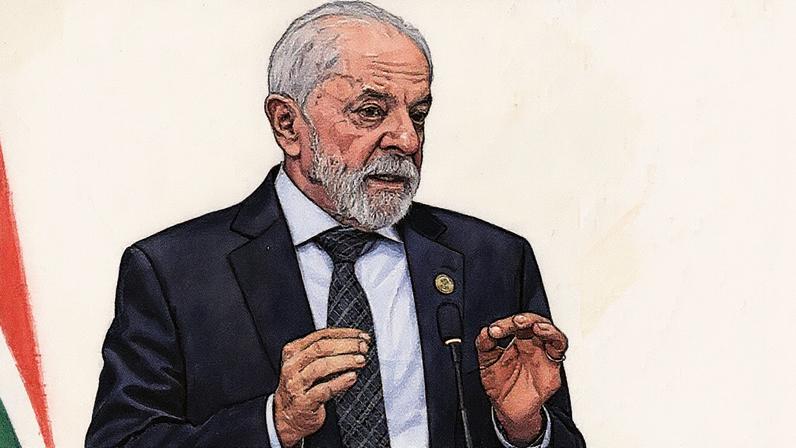 Presidente brasileiro voltou a criticar Donald Trump por não participar da cúpula do G20 na África do Sul. (Foto: Kim Ludbrook/EFE)