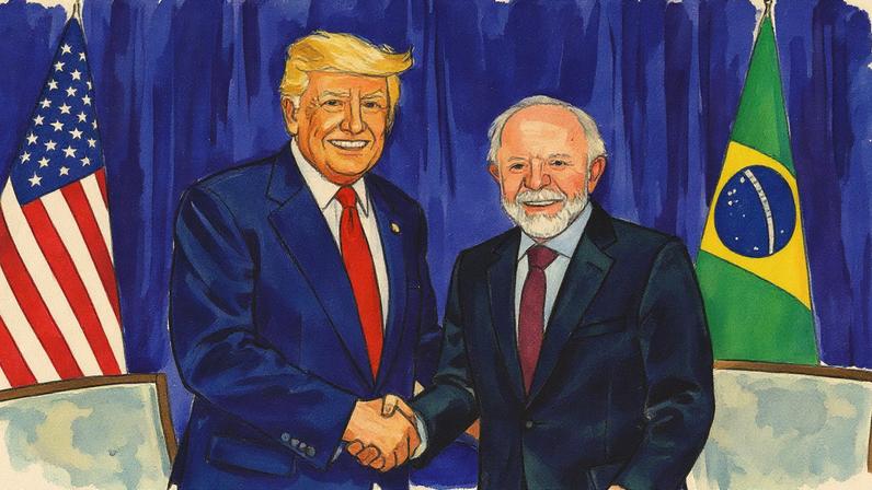 Donald Trump e Lula: química, sorrisos e gentilezas sem resultados concretos. (Foto: Ricardo Stuckert/Presidência da República)