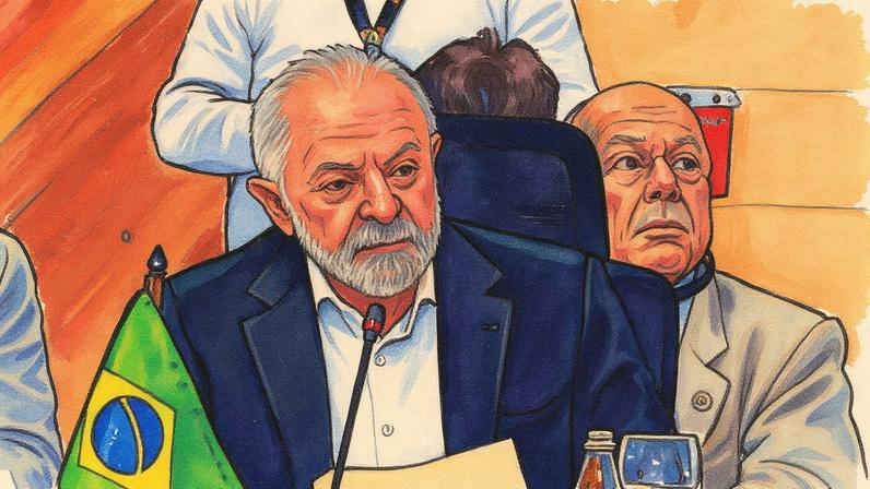 Lula participa de cúpula de líderes de esquerda com a União Europeia na Colômbia (Foto: Reprodução do canal gov.br no Youtube)