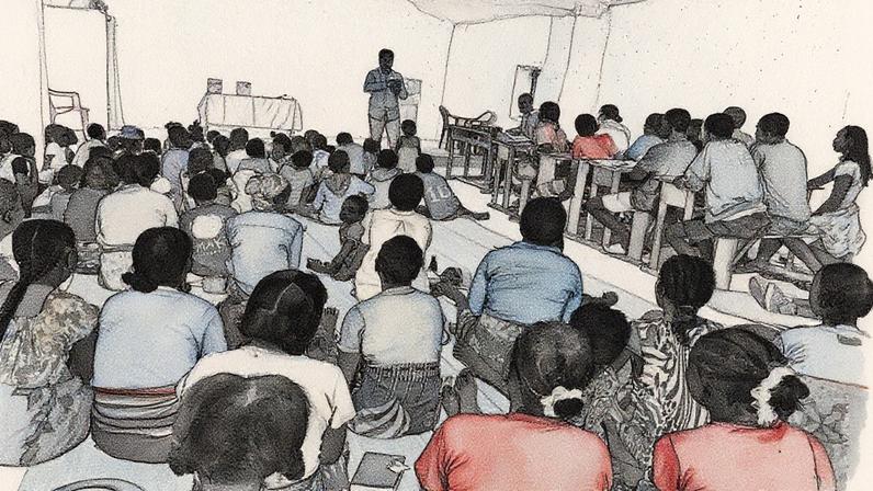 O missionário Luís Fernando Basso ministrando ao povo Bara - Foto: Divulgação