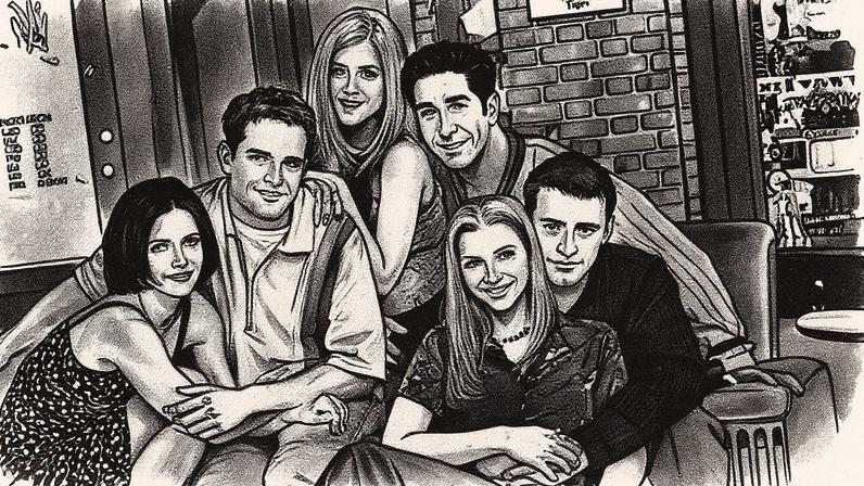 Friends: Courteney Cox, Matthew Perry, Jennifer Aniston, David Schwimmer, Lisa Kudrow e Matt LeBlanc — Foto: Divulgação