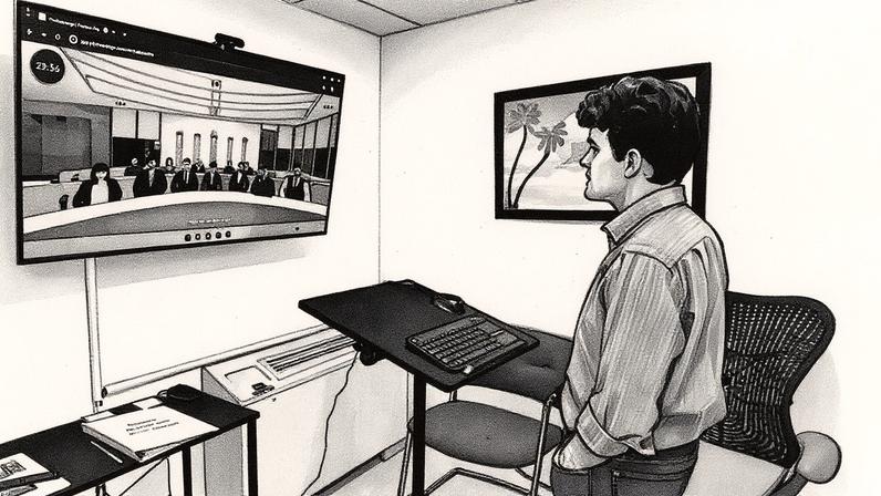 The WCC Oral Communication Studio gives users feedback for their pitches to a virtual audience.