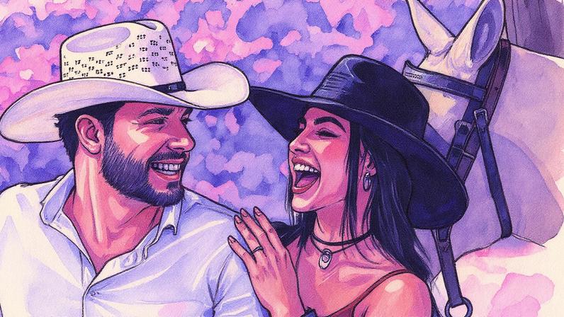 Murilo Huff e Gabriela Versiani ficaram noivos em agosto de 2025 — Foto: Jozú Santos/Divulgação