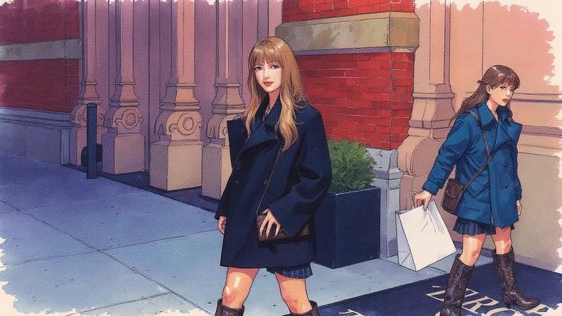 Taylor Swift stepped out wearing a snake-print Stella McCartney bag and boots on Monday night. BACKGRID