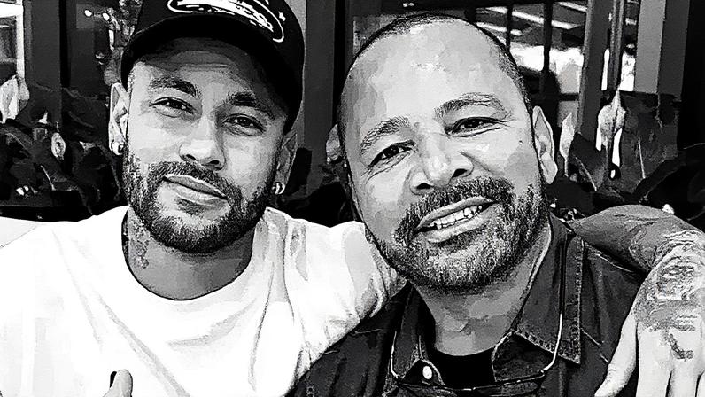 Neymar Jr. e seu pai, empresário do jogador (Foto: Reprodução/X)