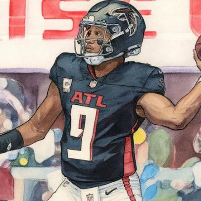 Penix Jr sofre lesão no joelho em duelo entre Falcons e Panthers