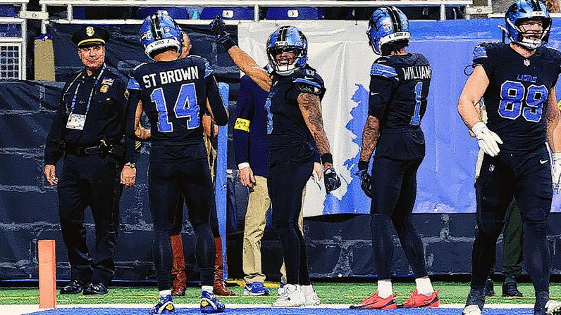 Goff diz que defesa sente medo quando Gibbs recebe a bola