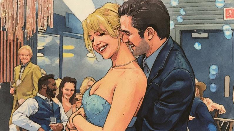 Jennifer Lawrence e Robert Pattinson em cena do filme 'Morra, amor' (2025) — Foto: Divulgação