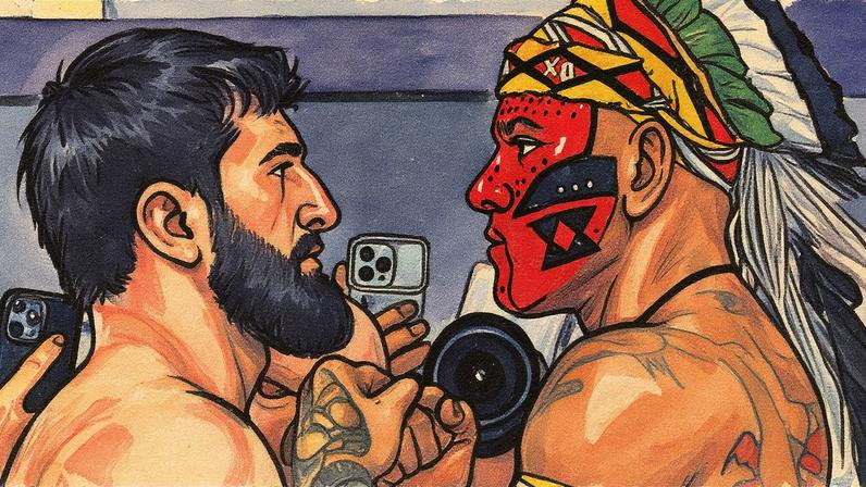 Ankalaev e Poatan se enfrentam na luta principal do UFC 320 (Foto: Reprodução Twitter UFC)