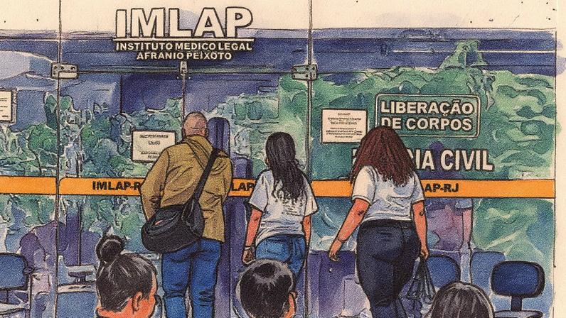 Instituto Médico Legal Afrânio Peixoto, no Rio de Janeiro, onde perícias da Operação Contenção foram realizadas (Foto: Joédson Alves/Agência Brasil)
