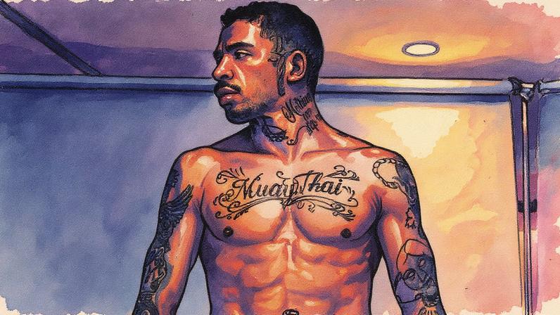 Carlos Prates no media day do UFC 322 (Foto: Reprodução/X/UFC)