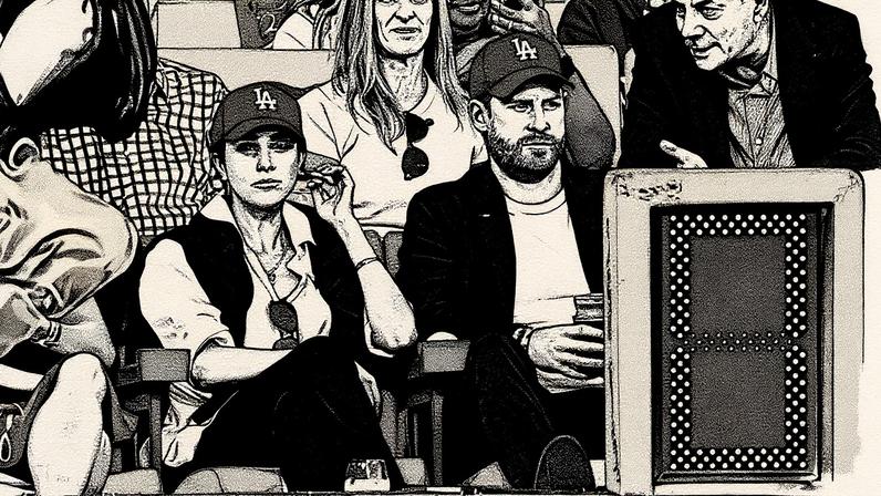 Meghan Markle with Prince Harry at the World Series. AP