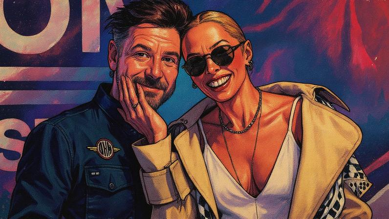 Adriane Galisteu e o marido, Alexandre Iodice na coletiva da série 'Meu Ayrton por Adriane Galisteu' — Foto: Manuela Scarpa/ Brazil News