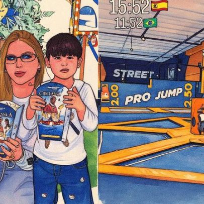 Filhas de Virginia curtem passeio no parque com mãe de Vini Jr. em Madri