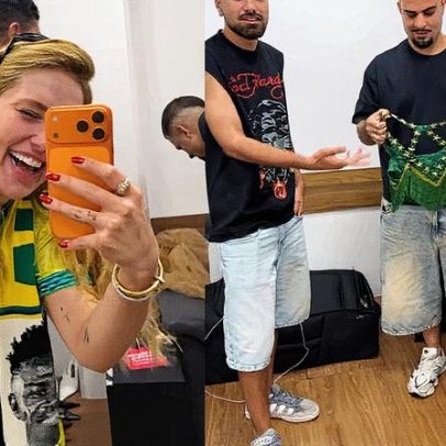 Virginia exibe visual inusitado para apoiar Vini Jr