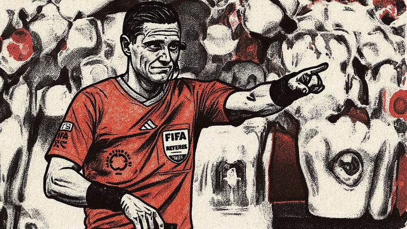 Ramon Abatti Abel apitou o jogo entre Athletic e Ferroviária (Foto: Cesar Greco/Palmeiras)