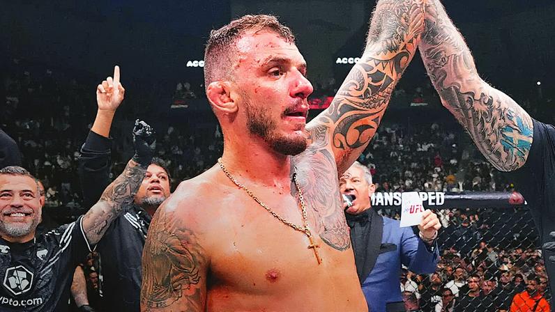 Renato Moicano após vitória em UFC Paris (Foto: UFC)