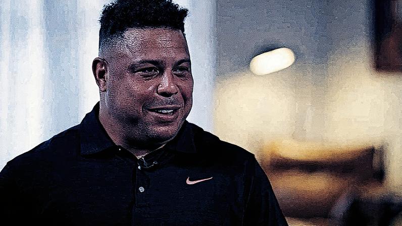 Ronaldo Fenômeno durante entrevista (Foto: Reprodução/TV Globo)