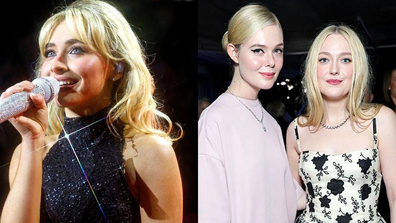 Sabrina Carpenter arrested the Fanning sisters at her L.A. show on Monday.