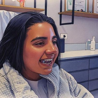 Yasmin Santos fica chocada ao ver o novo nariz após cirurgia plástica