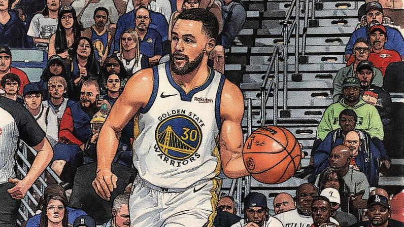 Stephen Curry em jogo entre Golden State Warriors e New Orleans Pelicans na NBA (Foto: Layne Murdoch Jr./NBAE via Getty Images/AFP)