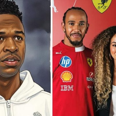 Ex de Vini Jr. cumpre gesto com Hamilton e web reage com apoio