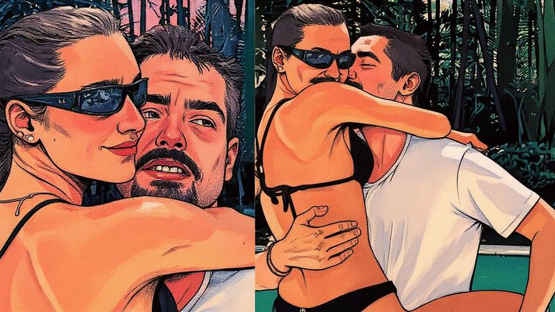 João Silva surge trocando carícias com nova namorada dias após assumir romance — Foto: Reprodução/Instagram