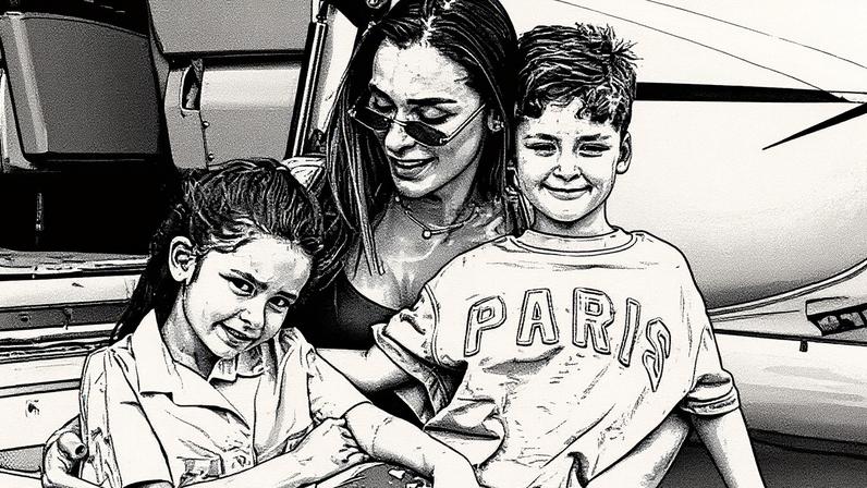 Tainá Castro fala sobre personalidade dos filhos, Helena e Matteo — Foto: Reprodução/Instagram