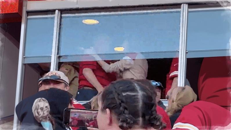Taylor Swift was spotted at the Kansas City Chiefs vs. Indianapolis Colts game on Sunday.