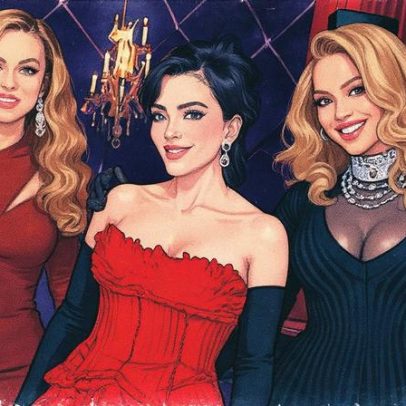 Beyoncé usa vestido Fendi ao contrário na festa de 70 anos de Kris Jenner