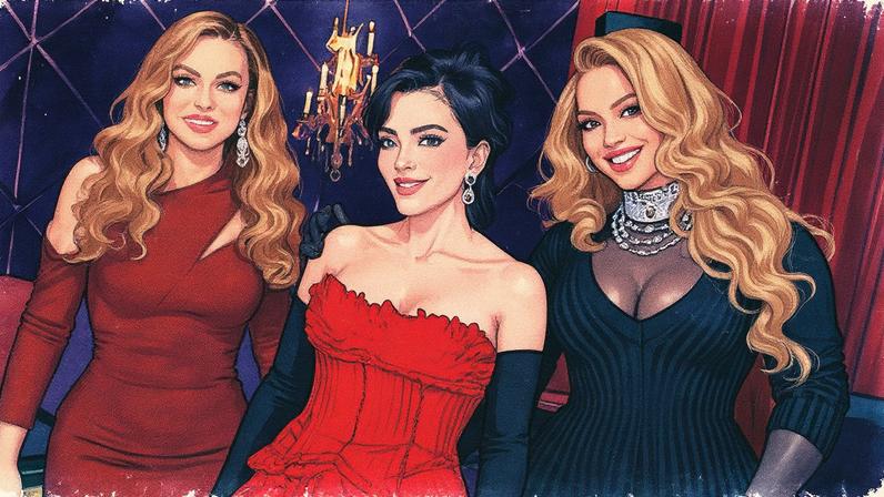 Beyoncé posed with her mother Tina Knowles and birthday girl Kris Jenner on Saturday, wearing her fur-trimmed Fendi minidress backwards. Tina Knowles/Instagram