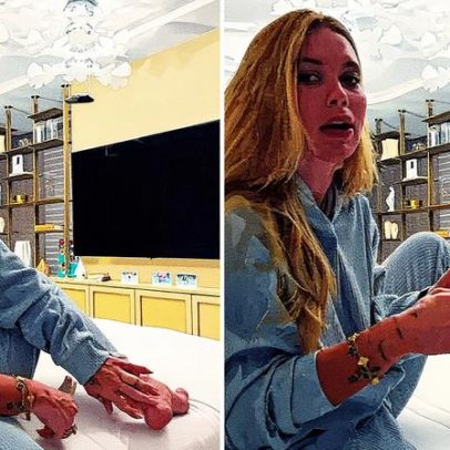 Virginia testa macacão a vácuo e mergulha em banho de gelo antes de ensaio na Grande Rio