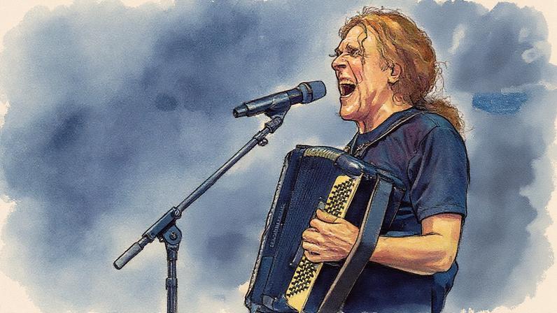 "Weird Al" Yankovic performs at his Bigger & Weirder Tour on July 12, 2025.