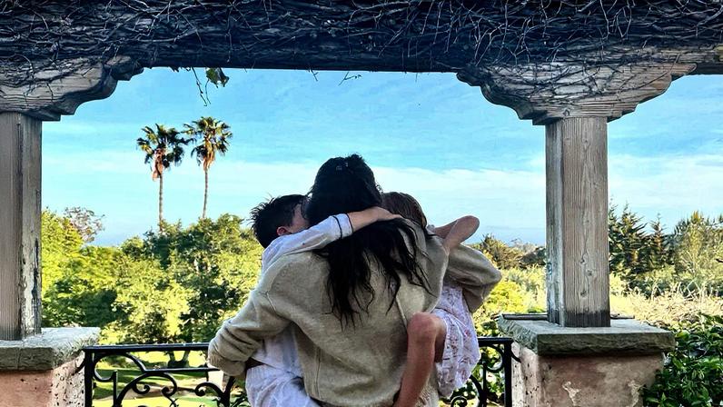 Meghan Markle enlisted the help of Prince Harry and their children in harvesting herbs for Thanksgiving. @meghan/Instagram