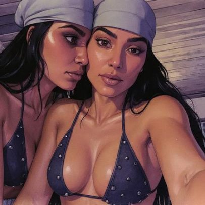 Kim Kardashian compartilha fotos de biquíni após falhar no exame da OAB